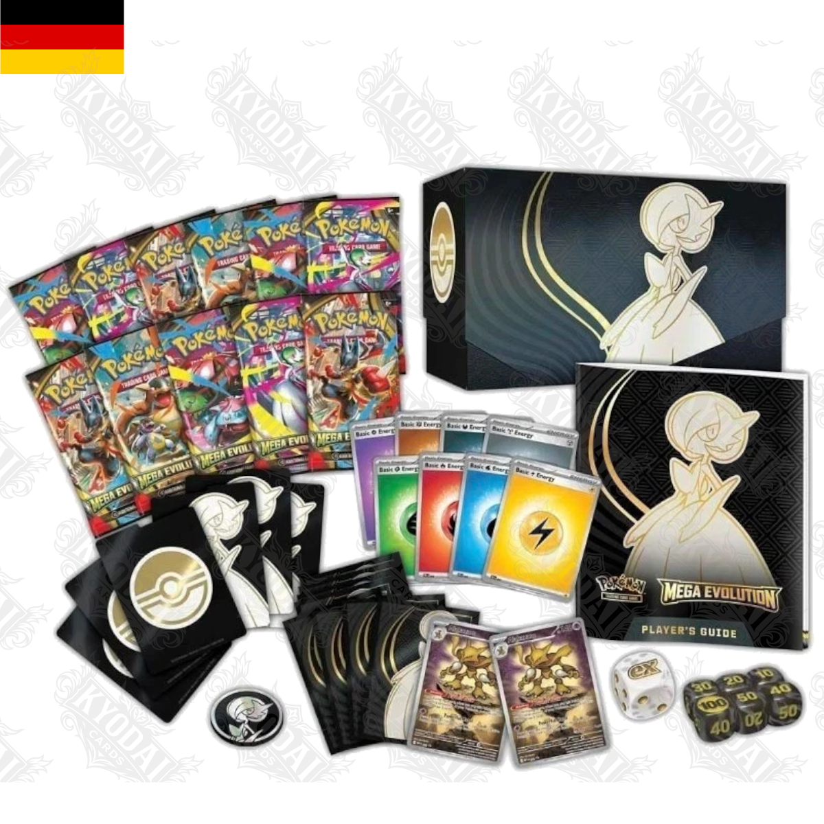 Pokémon Mega Entwicklung – Mega Guardevoir Top Trainer Box Deutsch Inhalt - Kyodaicards