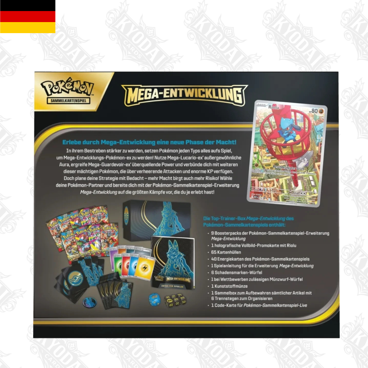 Top Trainer Lucario Mega Entwicklung - Kyodaicards