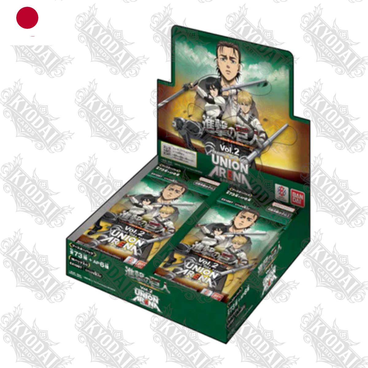 UNION ARENA Attack on Titan Vol 2 Display EX10BT Japanisch - KyodaiCards