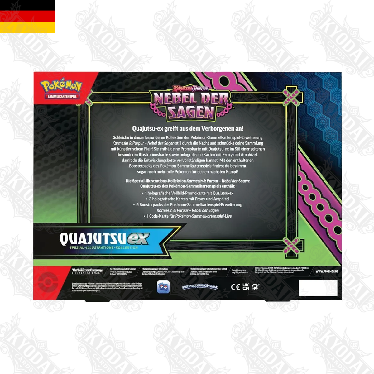 Pokémon Nebel der Sagen Special Illustration Kollektion Quajutsu & Seedraking Display (DE)