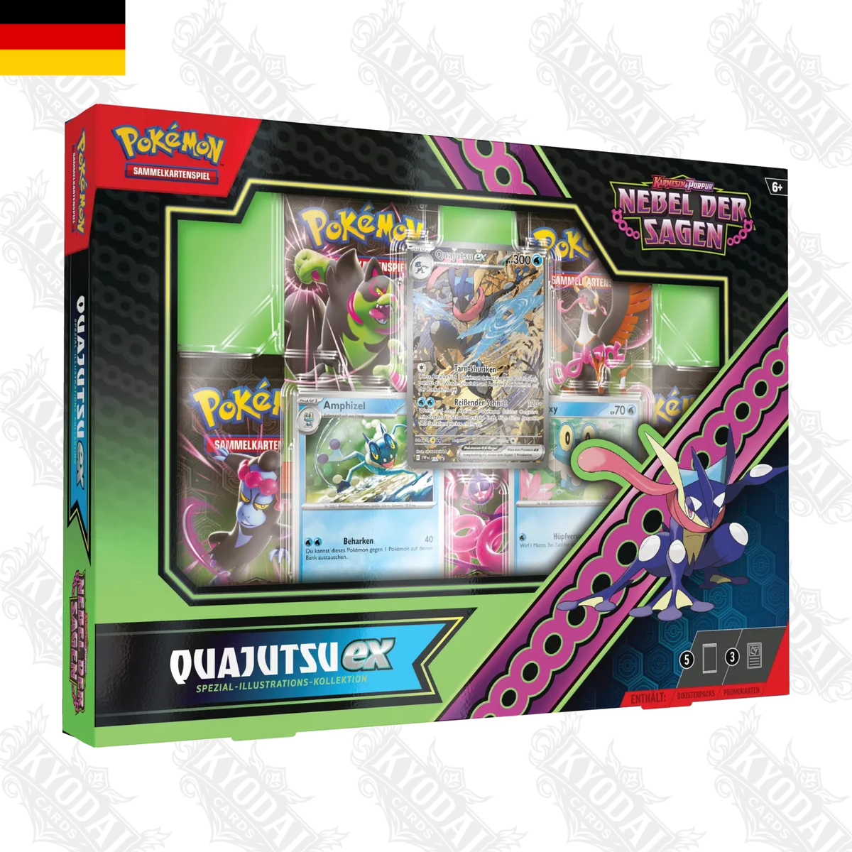 Pokémon Nebel der Sagen Special Illustration Kollektion Quajutsu & Seedraking Display (DE)